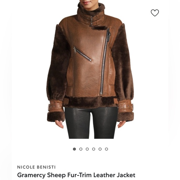 Brown Leather and Fur Women's Jacket - Picture 5 of 8